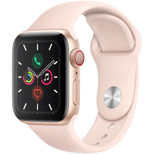 Apple Watch SE (GPS + LTE, 40 mm) - Gold with a Pink Sand Sport Band