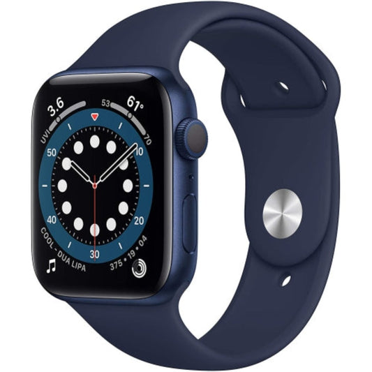 Apple Watch Series 6 (Aluminum, GPS, 44 mm) - Blue with a Deep Navy Sport Band