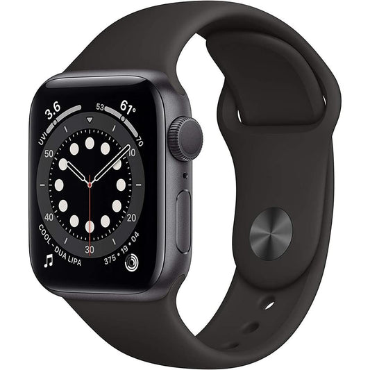 Apple Watch Series 5 (Aluminum, GPS, 44 mm) -  Space Gray AI with a Black Sport Band