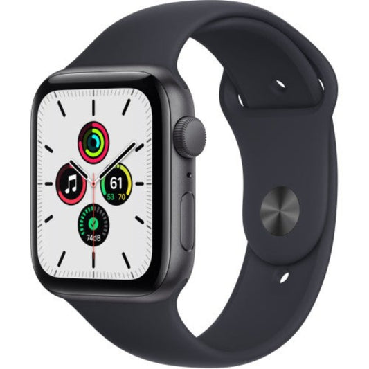 Apple Watch SE (GPS + LTE, 44mm) - Space Gray with a Black Sport Band