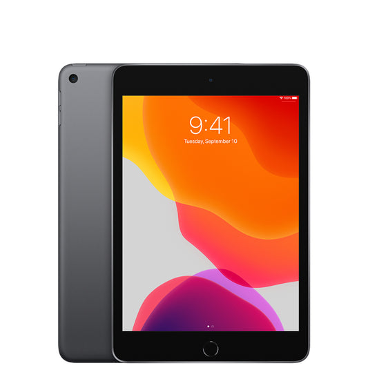 Apple iPad Mini	5th Gen	64GB	Wi-Fi	Space Gray	MUQW2LL/A	A2133 (9/10)
